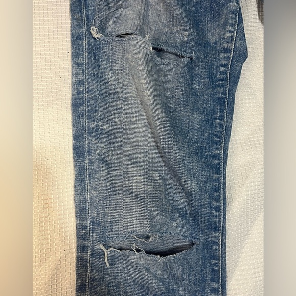 Big Star 1974 Alex Skinny Distressed Blue Denim Jeans Size 29 - Picture 2 of 14